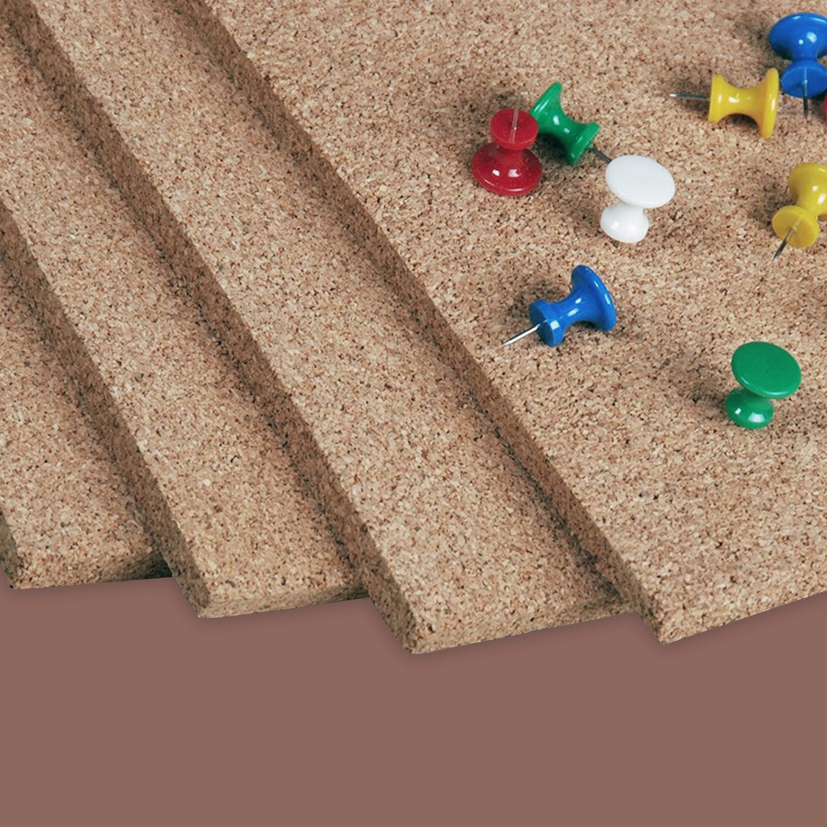 40 x 40 x 1/4 CORK ROLL custom cut tile bulletin board sheet